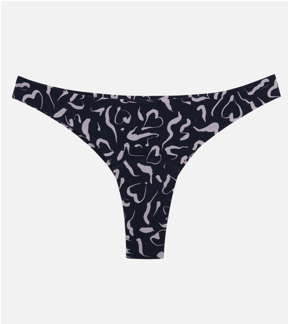 Invisible Brazilian - Gerecycled nylon - Abstract roze