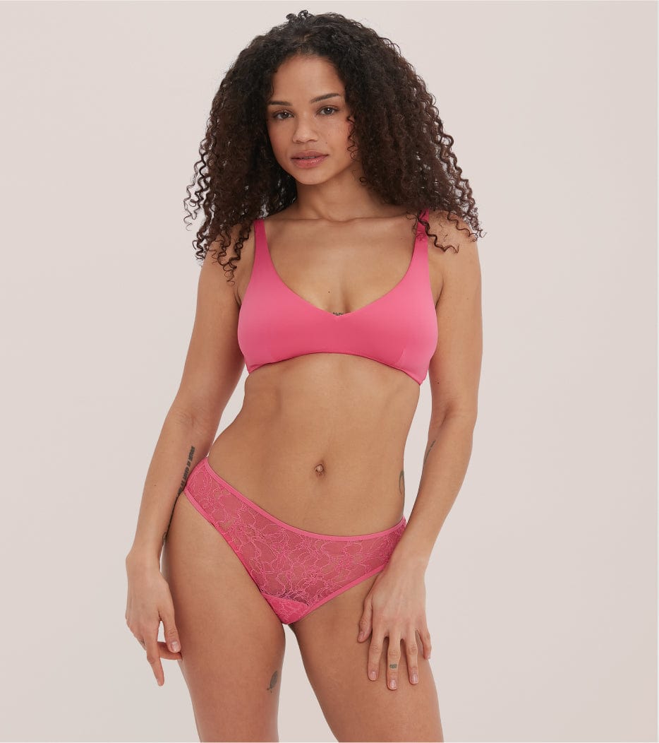 All Lace Brief - Nylon riciclato - Rosa
