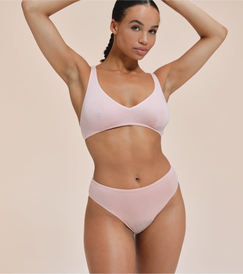 High-Leg - Tencel - Koraalrood