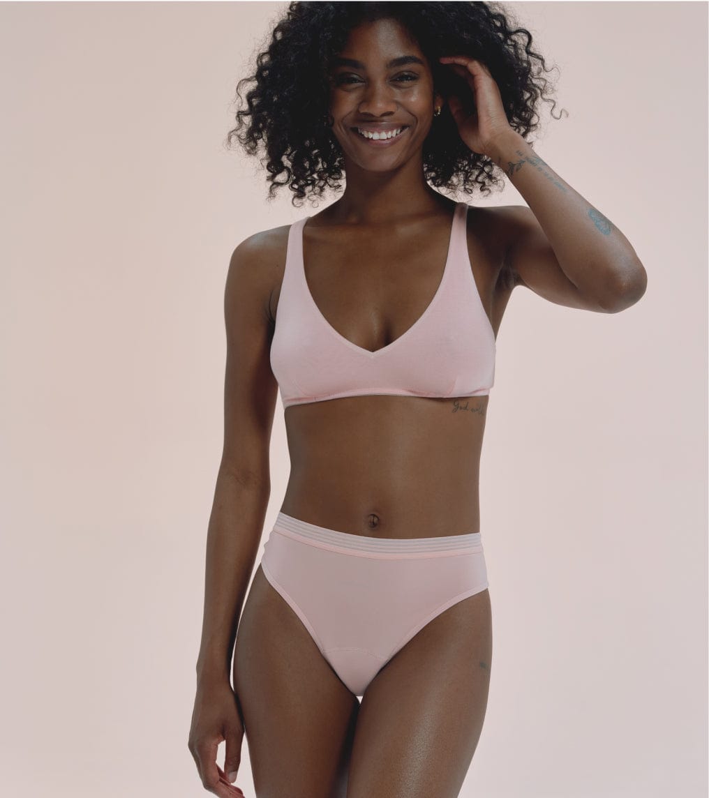 High-Rise - Nylon reciclado - Coral