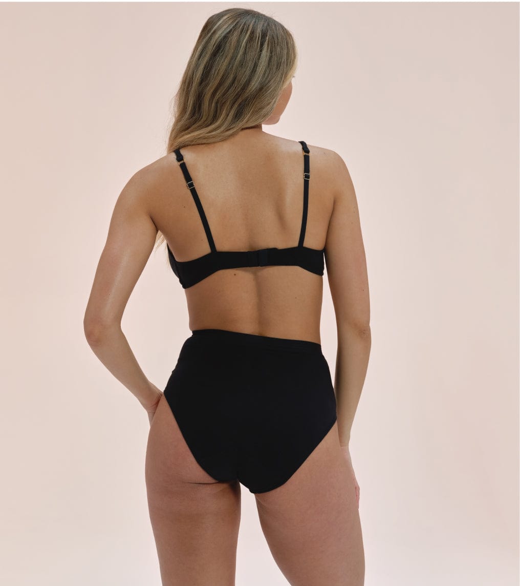 High-Waist - Bawełna organiczna - Czarny