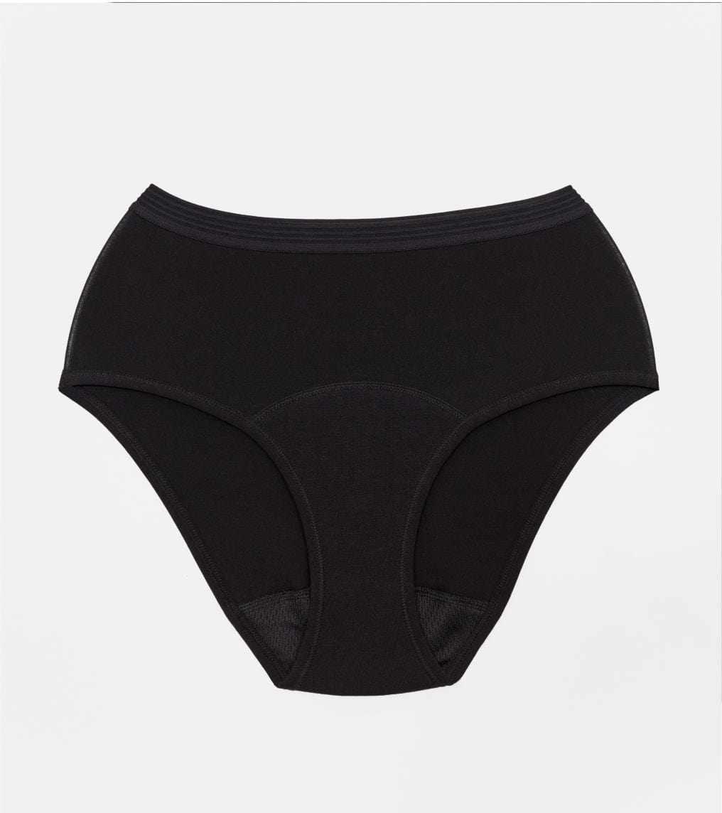 High-Waist - Bawełna organiczna - Czarny