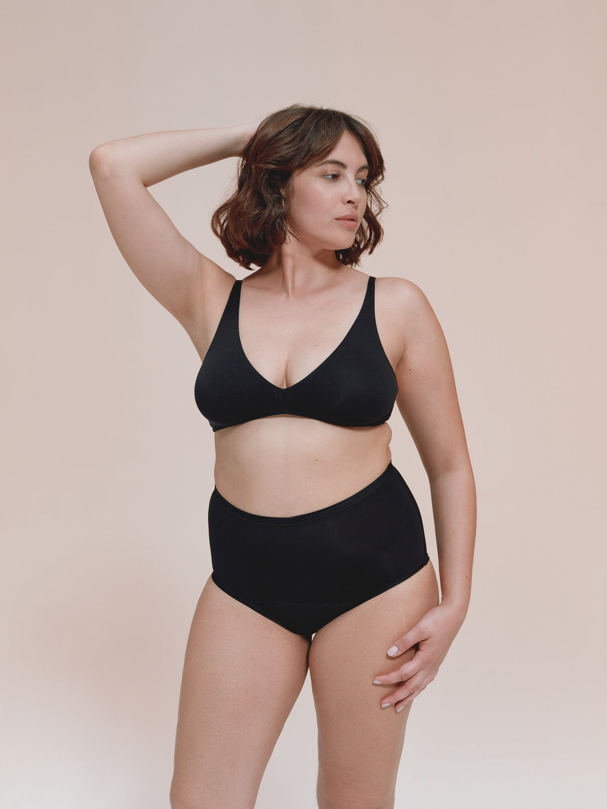 High-Waist - Tencel - Zwart