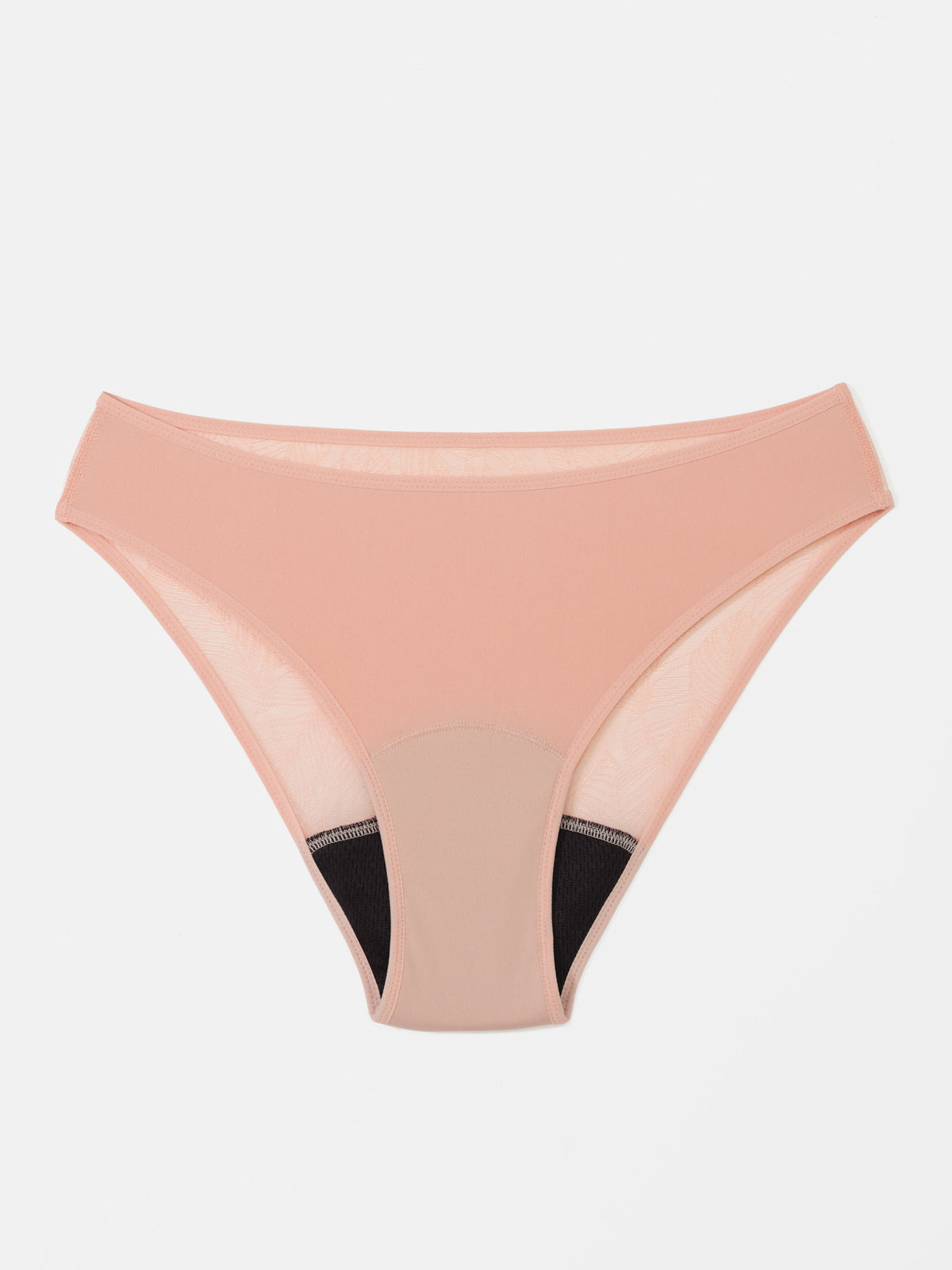 Lace Brief - Nylon z recyklingu - Koralowy
