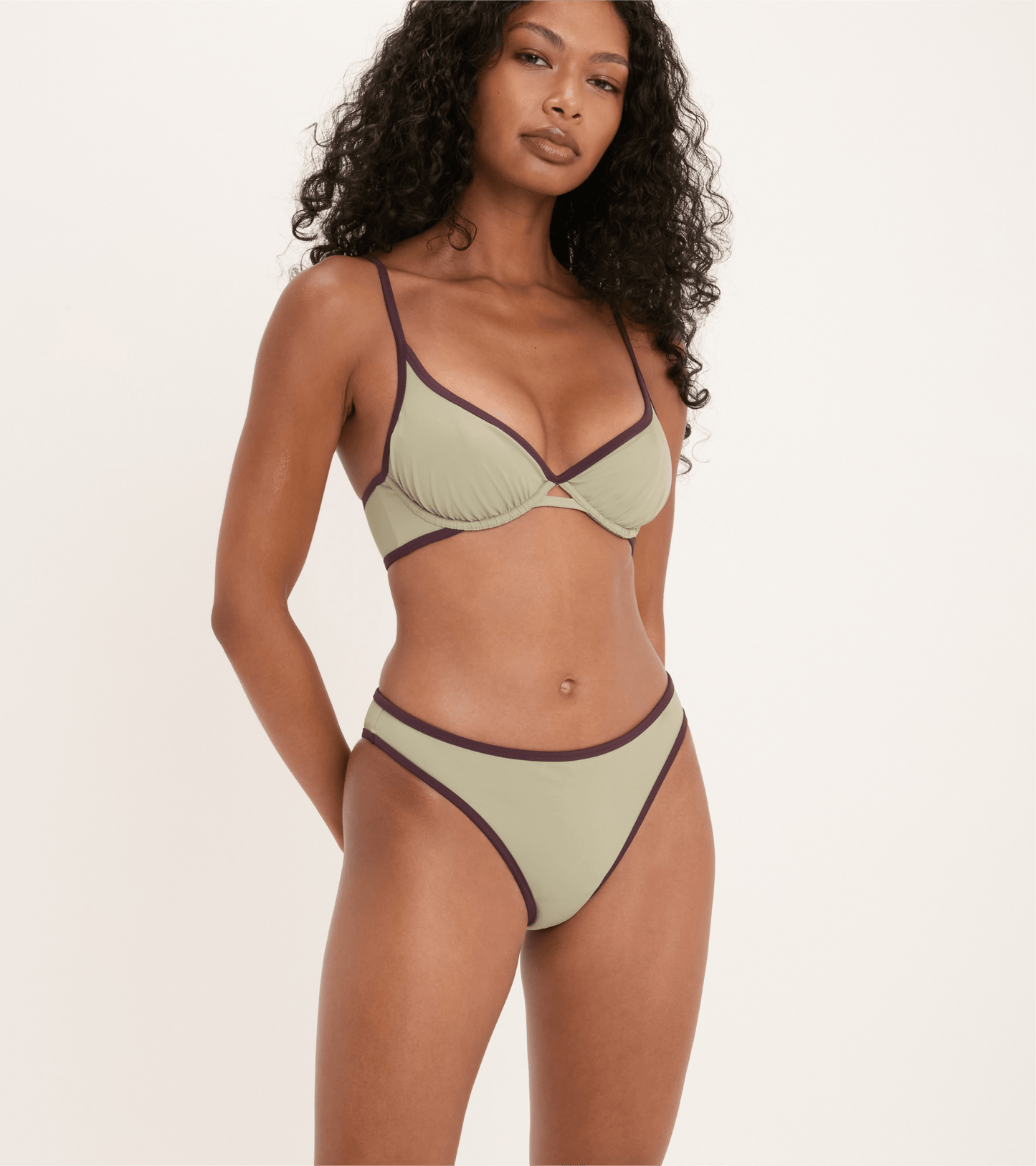 Period swimwear - Brazilian - Bottom - Olive